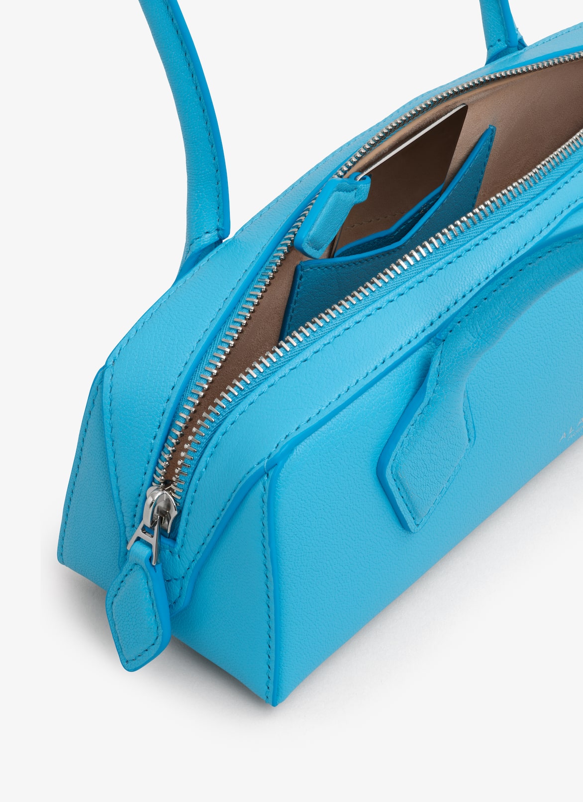 LE TECKEL SMALL BAG IN GOATSKIN ALAÏA TURQUOISE LE TECKEL SMALL BAG IN GOATSKIN